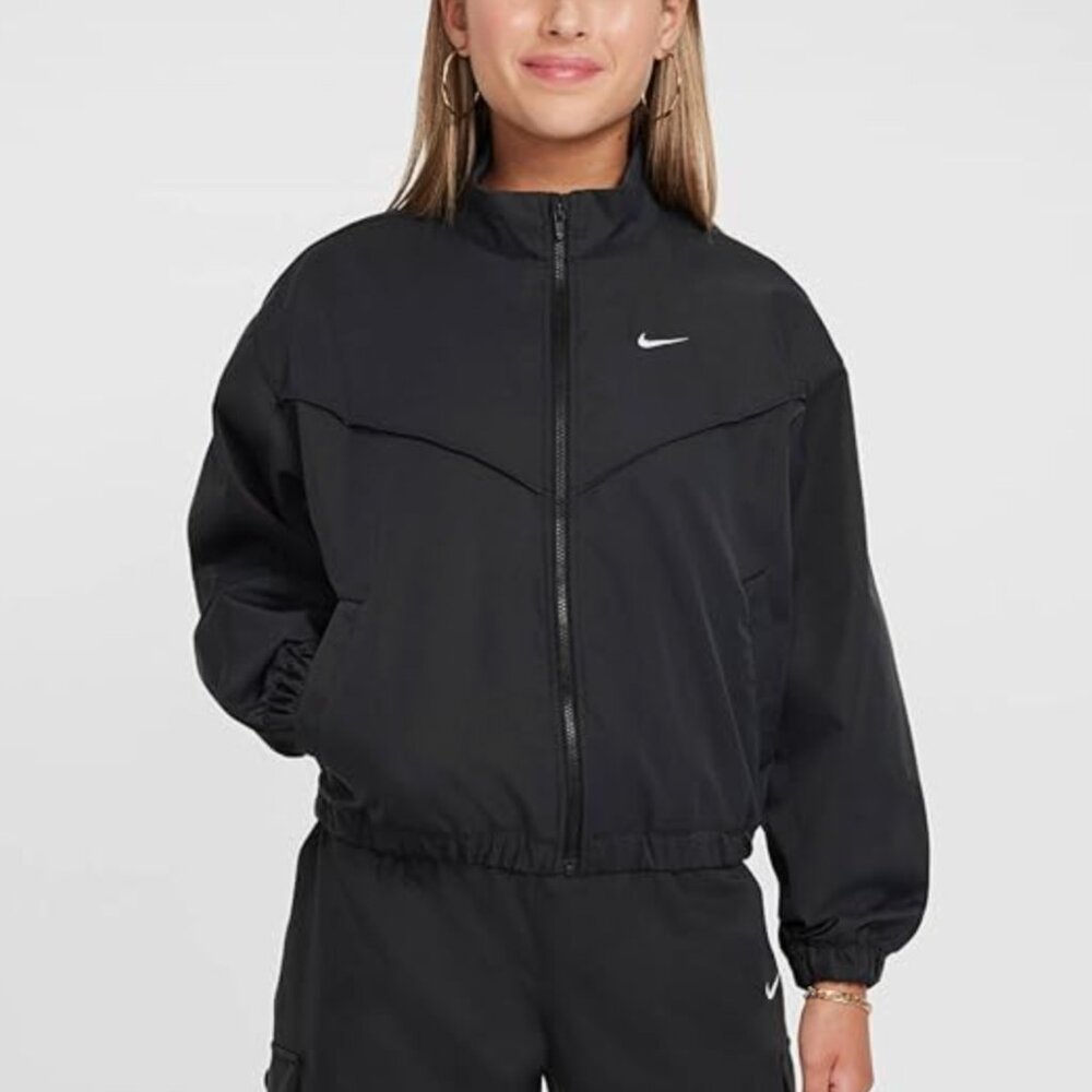 NWT Nike Sportswear Girls Oversized Lightweight Swoosh Jacket Kids Youth Large